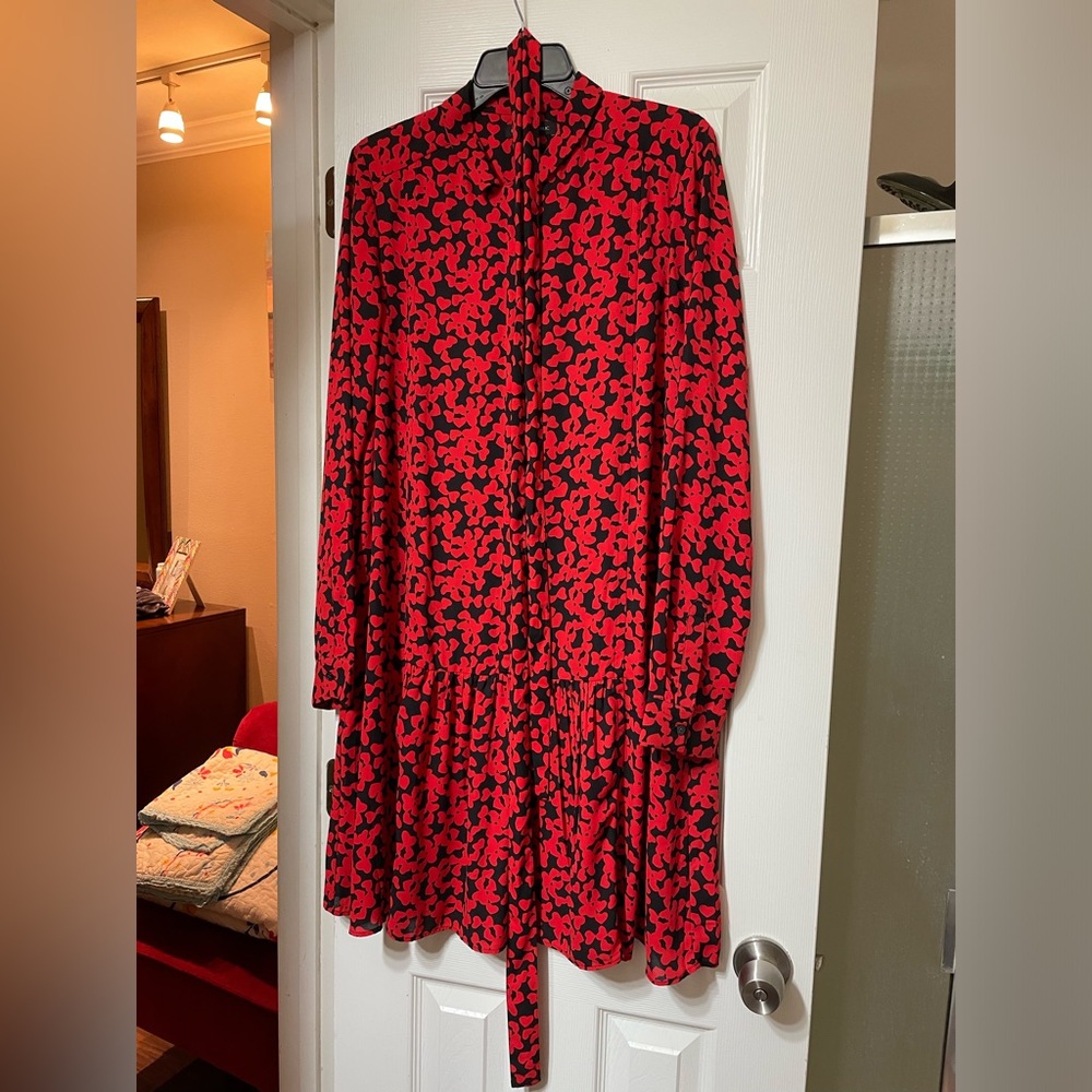 Dress, black and red.